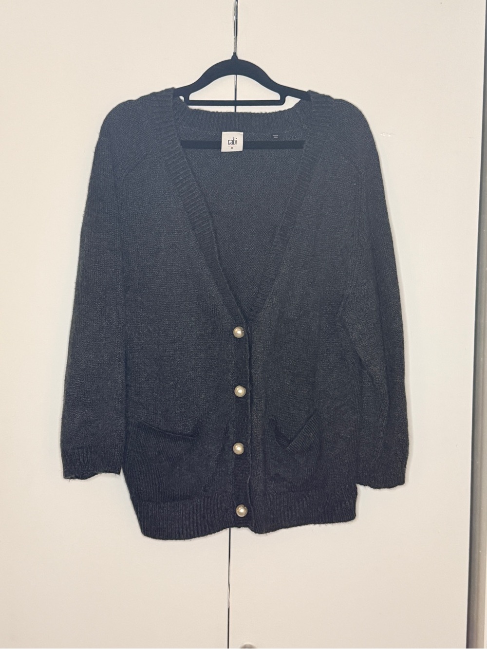 CAbi Clutured Cardigan with Pearl Buttons